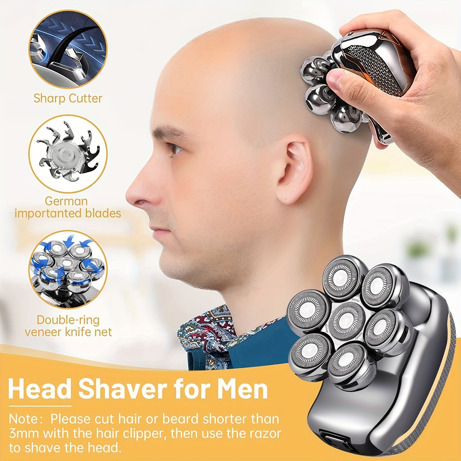 6-in-1 Rechargeable Men's Shaver & Grooming Kit