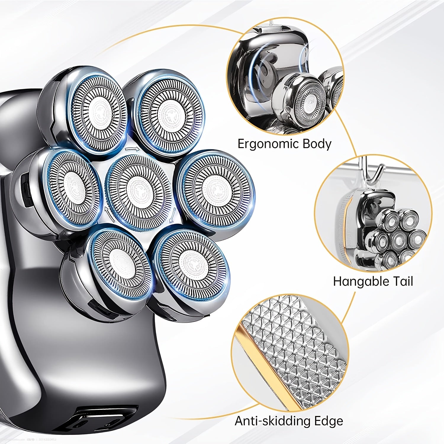 6-in-1 Rechargeable Men's Shaver & Grooming Kit