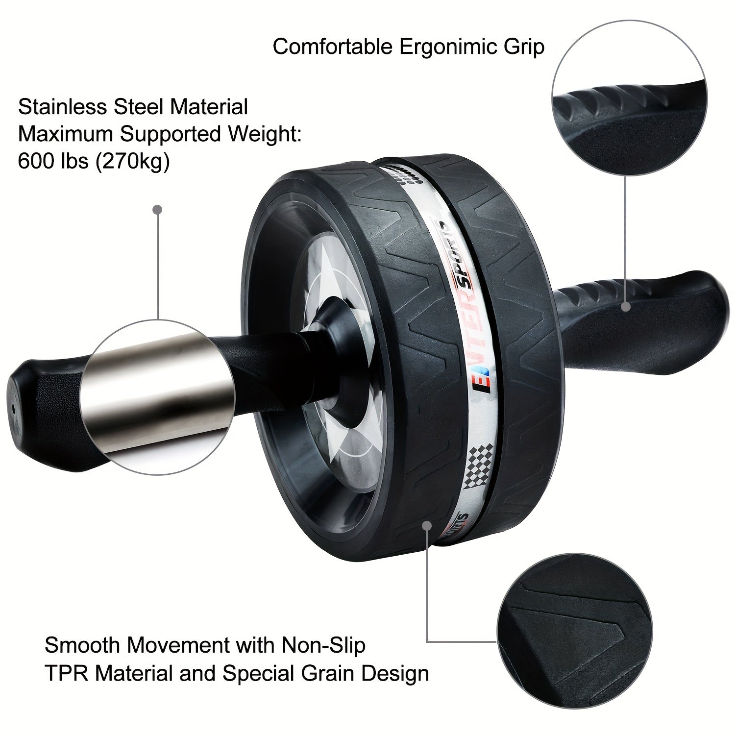 Silent & Stable Abdominal Wheel
